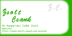 zsolt csank business card